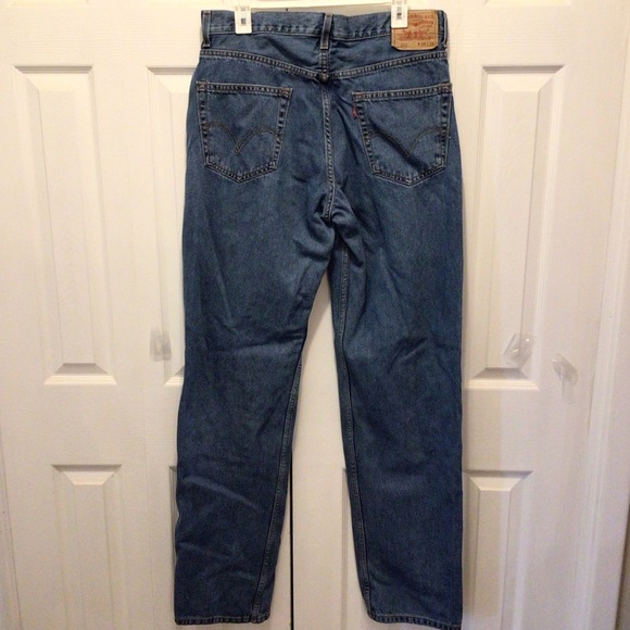Levi’s Mens 550 Relaxed Fit Medium Wash Tapered Leg Jeans Size 34x36 (J8) - Picture 4 of 8